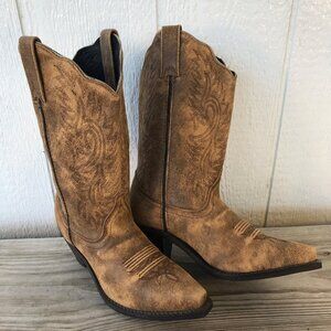 Rockin Country Plains Drifter Womens Desert Brown Western Boots 8 M RC5030